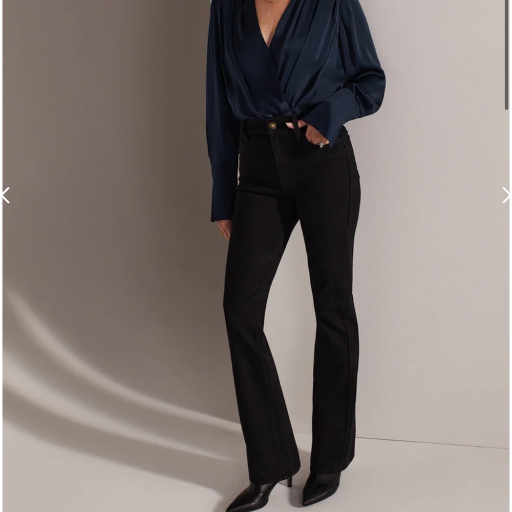 THE VALENTINA SHORTIE SUPER HIGH RISE MINI BOOTCUT favorite daughter